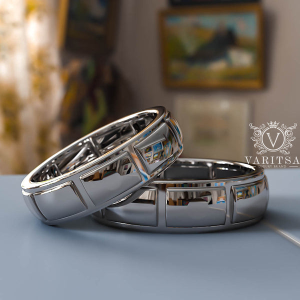 Gold His & Hers Wedding Bands - 01BU10