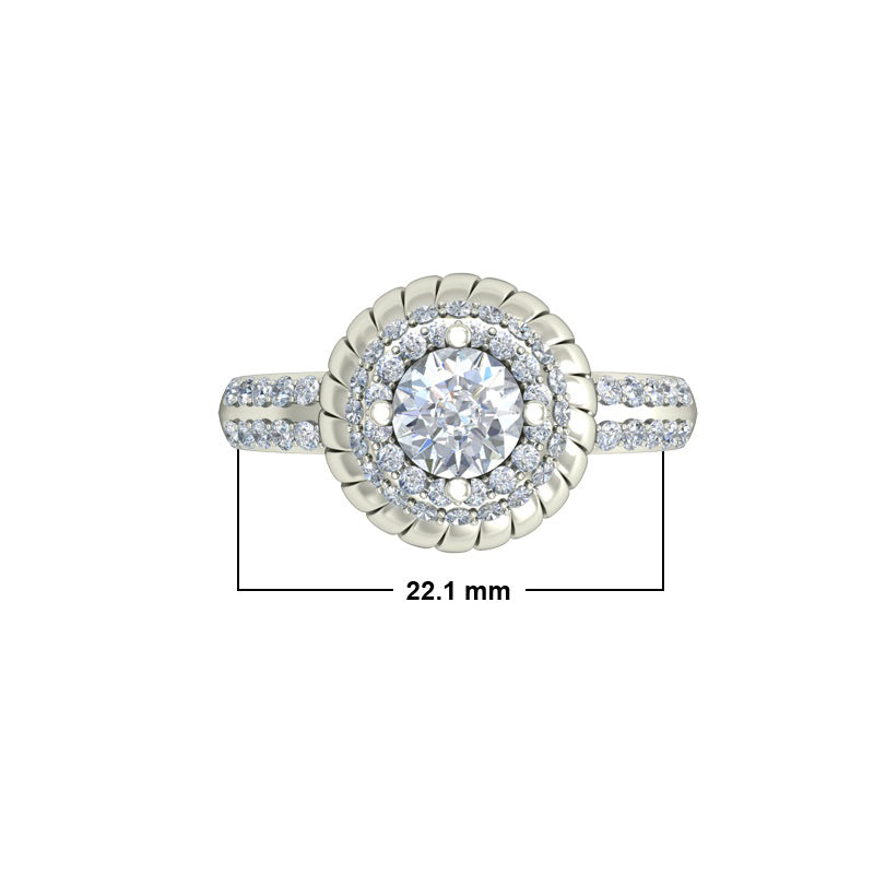 Gold Engagement Ring, Diamond Engagement Ring