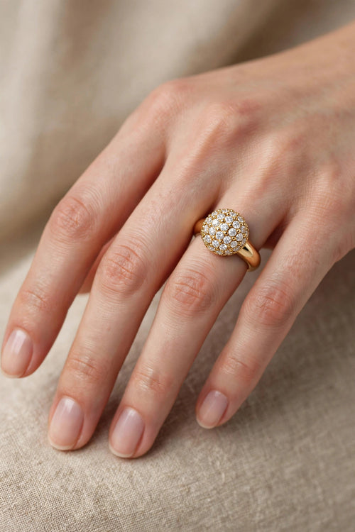 0.45ct (carat) Diamond Ball Gold Ring - 02US14